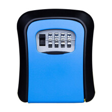 Mini Solid Color Key Box, Password Lock & Cat Eye, Metal Wall-Mounted Anti-Theft Lock Box for Home Security – Compatible with Standard Keys