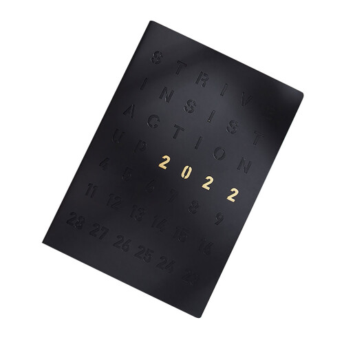 2Pcs Classic Black Work Plan Notepad Office Supply Daily Planner 1