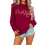 Damen-Weihnachts-Sweatshirt mit Rundhalsausschnitt, rot, Größe 1