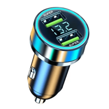 Încărcător auto cu 2 porturi USB și încărcare rapidă