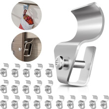 House Numbers for Vinyl Siding, 20 Pcs Stainless Steel Hooks for Hanging Address Sign, Address Plaque, and Decorations, Outdoor Vinyl Siding Clips