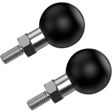 1" Ball Mount with M6x1.0 Thread, Compatible with RAM Mounts B Size, Black, 2 pcs