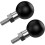 1" Ball Mount with M6x1.0 Thread, Compatible with RAM Mounts B Size, Black, 2 pcs 1