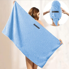 Holloyiver Microfiber Hair Towel, Hair Wraps for Women Wet Hair, Fast Drying Hair Turban, Anti Frizz Head Towels Wrap for Curly Hair 24.8 x 41.3Inch