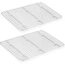 Ensemble de 2 grilles de refroidissement en acier inoxydable