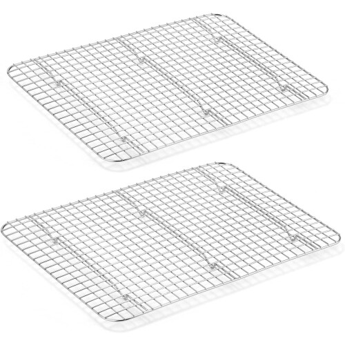 Ensemble de 2 grilles de refroidissement en acier inoxydable