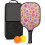Σετ κουπιών Pickleball από fiberglass με λουλούδια και 2 μπάλες και τσάντα – Συμβατό με 1