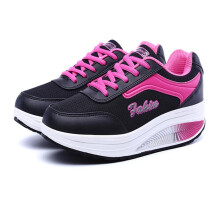 Up to 30% off Women's Fashion Sneakers – Non-Slip, Thick-Soled Casual & Athletic Shoes, Black, Size 9