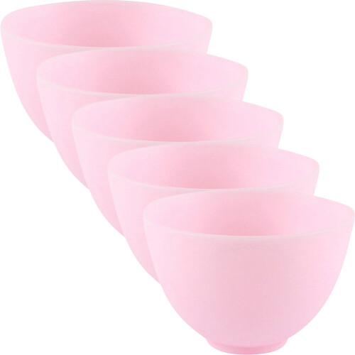 10Pièces Bols À Masques En Silicone Rose, Accessoires DIY 2