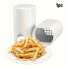 EASTIN 1pc Quick Cut French Fry & Vegetable Cutter – 44-Grid Stainless Steel Slicer, Wavy Dicer for Potatoes, Carrots, Compatible with Home Use