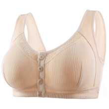 Damen-BHs, lässig, sexy, mit Knopfleiste vorne, formgebenden Cups, Schulterträgern, Bügel-BH, extra elastisch, bügellos, für jeden Tag, Größen