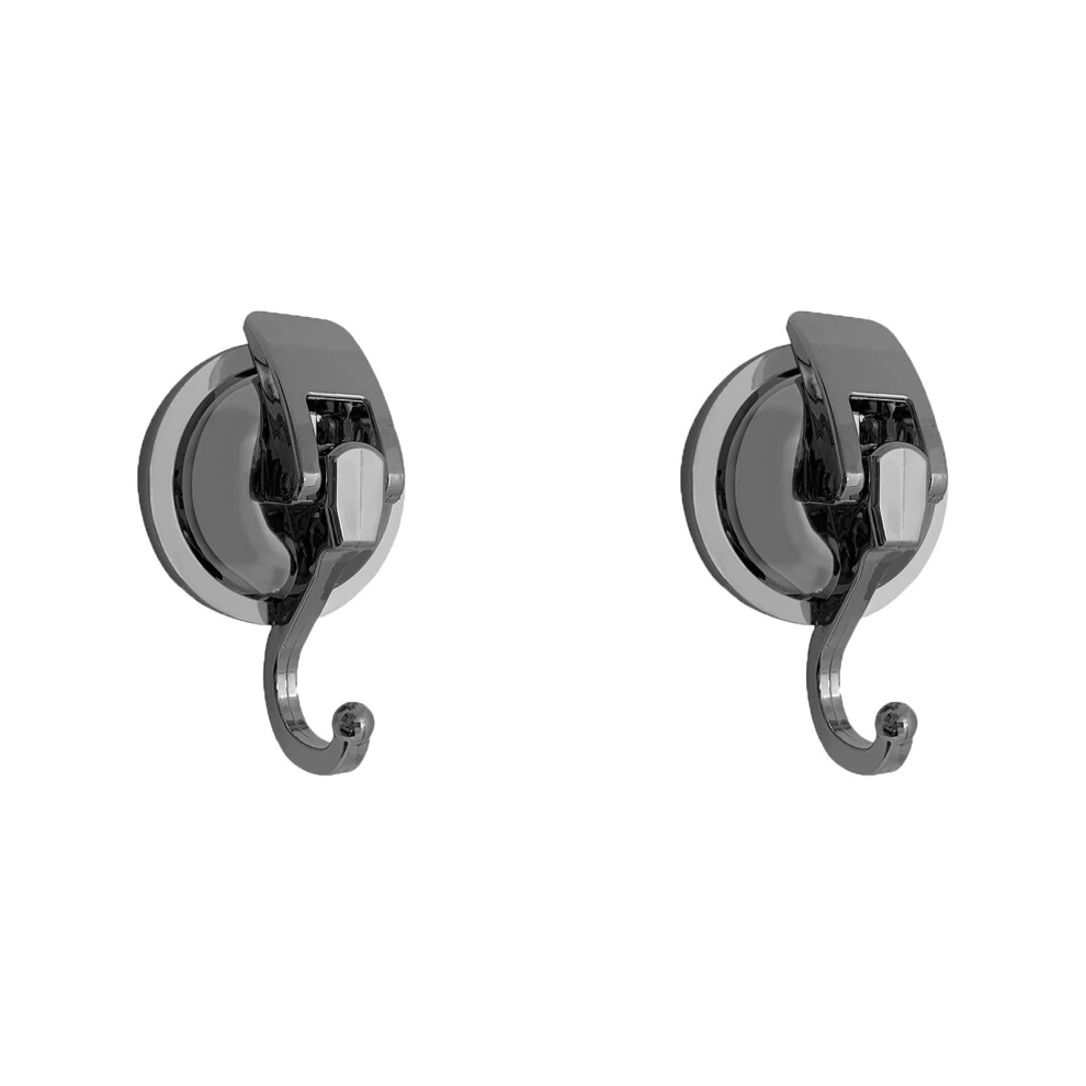 2 Pack Heavy Duty Vacuum Wreath Cup Hook, No Hole Punched, Super Suction For Kitchen Bathroom And Restroom, Brown 9479868189805