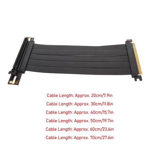 90PCIE4.0X16Riser, Εύκαμπτο καλώδιο επέκτασης GPU, Υποστηρίζει σειρά RTX RX υψηλής απόδοσης