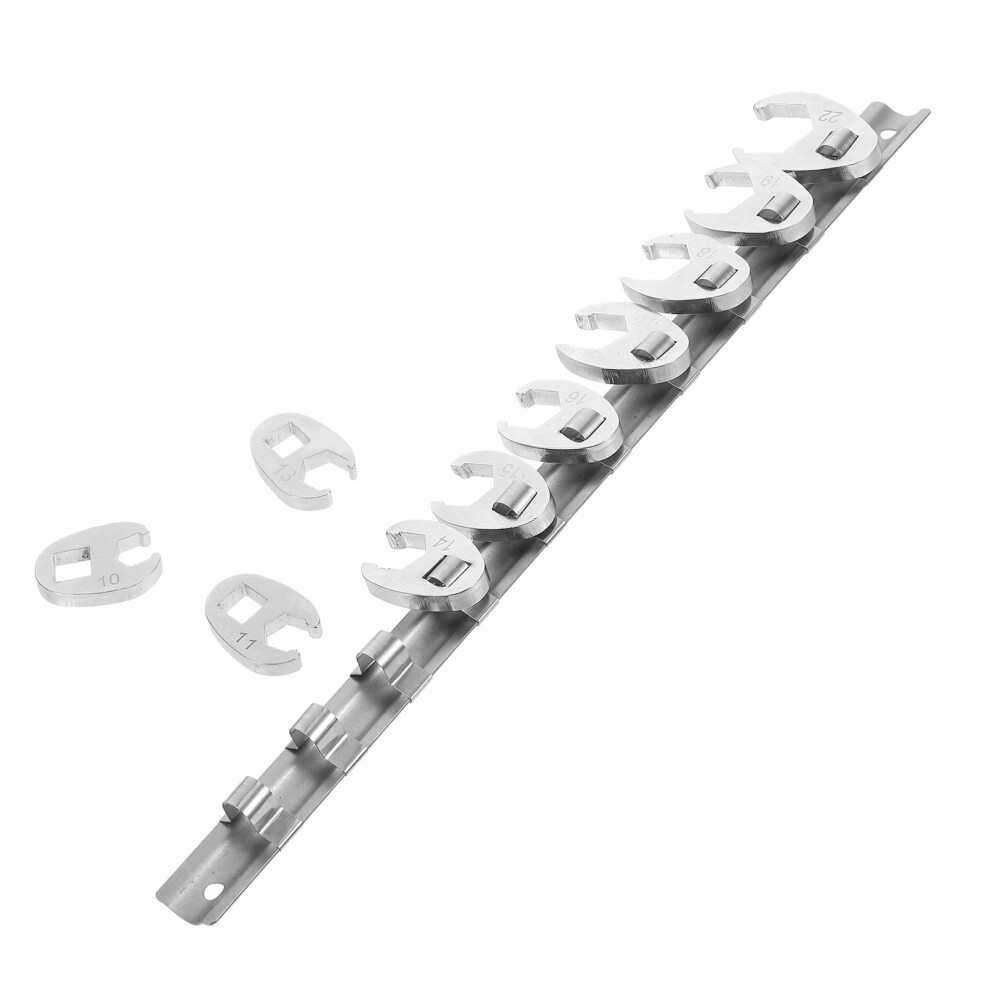 Ounona Metric Crowfoot Flare Nut Wrench Set Â Steel Crows Foot Spanner Compatible With Standard Flare Fittings 9110895682050