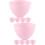 10Pièces Bols À Masques En Silicone Rose, Accessoires DIY 10