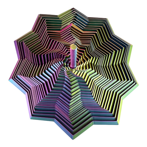 Sensorisk fidgetstjerne – 3D-printet spiralspinner