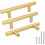 Gold Cabinet Handles Brushed Brass 3" 10-Pack 1