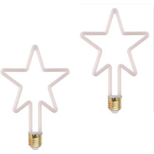 Lot de 2 ampoules LED à filament 4W E27, ampoules décoratives rétro à lumière douce pour vitrine