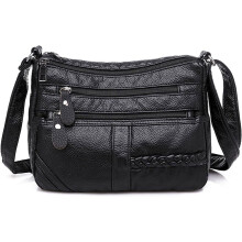 Dámska kabelka cez rameno, mäkká PU kožená kabelka s viacerými vreckami, crossbody kabelka, vreckovka na každodenné použitie a cestovanie.