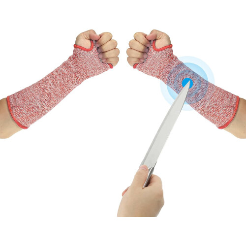 Schnittfeste Armstulpen mit Daumenloch, Stufe 5