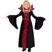 Meisjesoutfit Halloween verkleedset voor podiumoptredens, ademende outfits voor familiebijeenkomsten, rood, 7-8 jaar