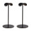 2Pièces Support Casque De Bureau Noir Pratique Stable Moderne 2