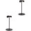 2Pièces Support Casque De Bureau Noir Pratique Stable Moderne 3
