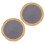 Round Straw Placemats 2-Pack Dark Grey 1