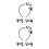 2Ensembles Barrettes Nœud Motif Vache Décoratives Confortables 6