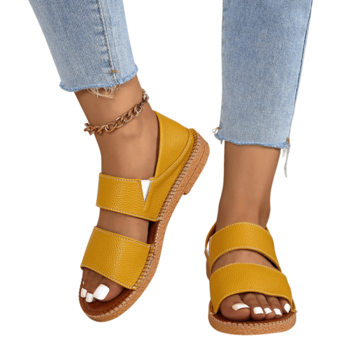 Dames platte slippers, comfortabel, ademend en antislip.