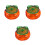 3Pièces Récipient Verre Orange Design Compact Transparent 4