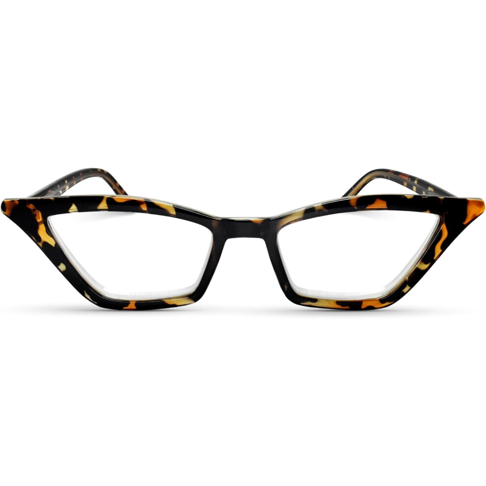 Cat Eye Reading Glasses for Women Red +2.50