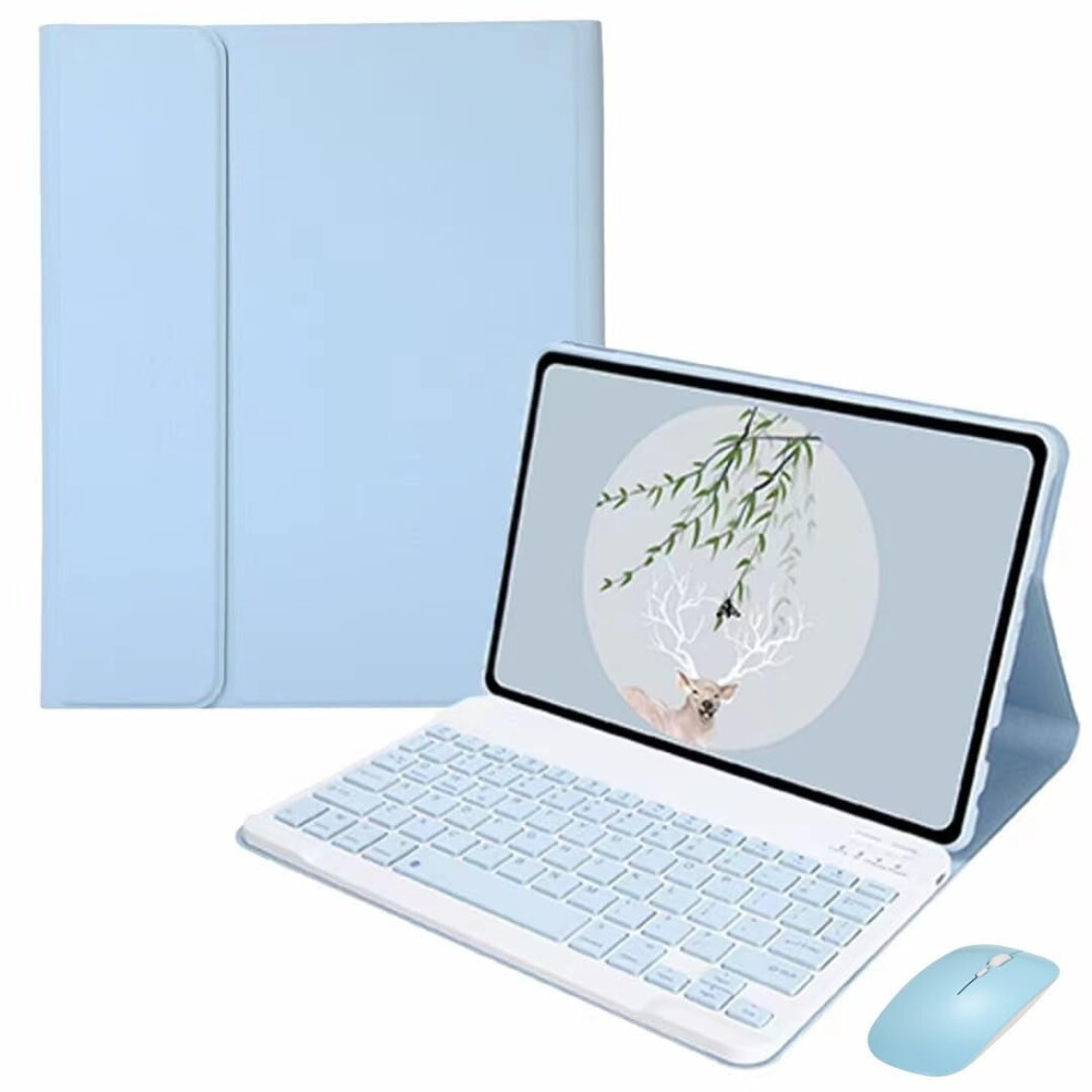 Keyboard Case Mouse Compatible With Xiaomi Redmi Pad Se 11" Detachable Cute Color Keyboard Case With Bluetooth Mouse, Pink 9423501689771