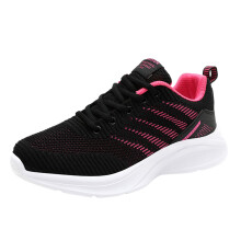 Tennissko Dame Tennissko Dame Løpesko Lette Pustende Treningssko Mote Sport Netting Slip On Tursko Rosa, 8.5