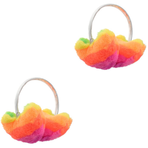 2Pièces Protège-Oreilles En Coloré Hiver Pour 2