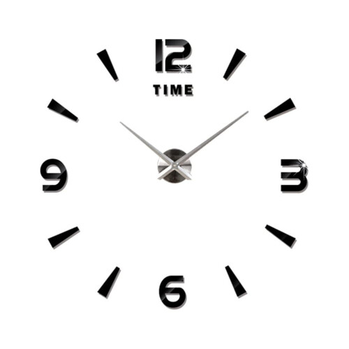 Oversized Large Wall Clock Big Clocks for Living Room Black