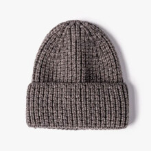 Gestrickte Mütze für Damen und Herren, warme Wintermütze