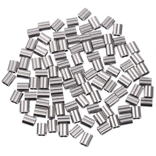 OUNONA100PCS Αξεσουάρ Διαχείρισης Συρμάτων από Αλουμινένιο Χαλύβδινο Σύρμα σε Σχήμα 8