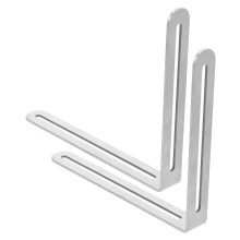 Wspornik w kształcie litery L ze stali nierdzewnej 19,7 x 16,2 cm (2 szt.)