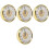 Worgeous4pcs Ένθετο Ρολόι Πρόσοψης Ρολόι Κιτ Κατασκευής Ρολόι Αριθμοί Μέρους Ρολόι 1
