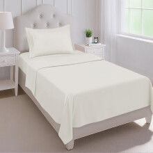 Ensemble de draps Queen Size – 1800 fils/cm², poches profondes, doux et respirant, infroissable et résistant à la décoloration, 4 pièces