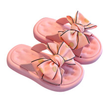 Mikilon Girls Fashion Outdoor Slippers Size 1-8 Years Comfortable Big Bow Slippers Summer Breathable Shoes
