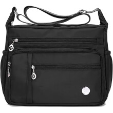Sac bandoulière femme en nylon, sac messager, sac à main de voyage, multi-poches, imperméable