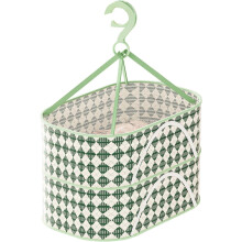 Séchoir à linge suspendu Caliee en maille, coupe-vent, pliable et plat, pour intérieur et extérieur, 2 niveaux, vert, 30 x 40 cm