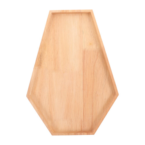 Sargförmiges Serviertablett aus Holz