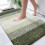Tapete de banheiro verde escuro 76 x 51 cm (30 x 20 polegadas) em microfibra com borracha 1