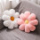 Conjunto de Almofadas com Estampa de Margaridas – Rosa e Branca, 38 cm (15 polegadas), Pacote com 2 1