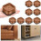 Conjunto de 8 elevadores de móveis ajustáveis de 1" a 2,8" 1