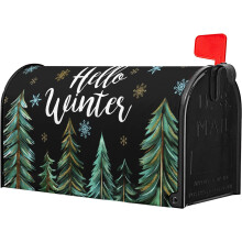 Capac magnetic pentru cutie poștală cu fulgi de zăpadă de iarnă, 21x18in