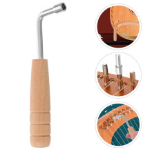 1Set Professional Harp Tuning Wrench Steel Wood Lyre Inner Four-Corner for String Tension Adjustment